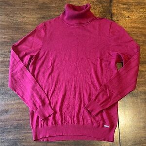 Calvin Klein Fushia Turtleneck Sweater